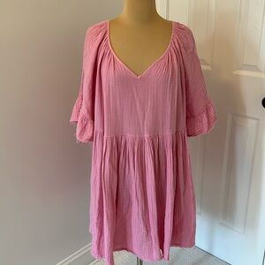 Stark x Pink Gauze Babydoll Dress